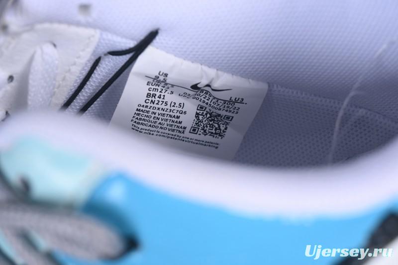 Nike Air Force 1'07 Low Hand-drawn Graffiti Electric Blue Tone Casual Sneakers - FB8917-300