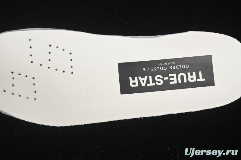 Golden Goose True Star Distressed Leather Sneakers - GGDB