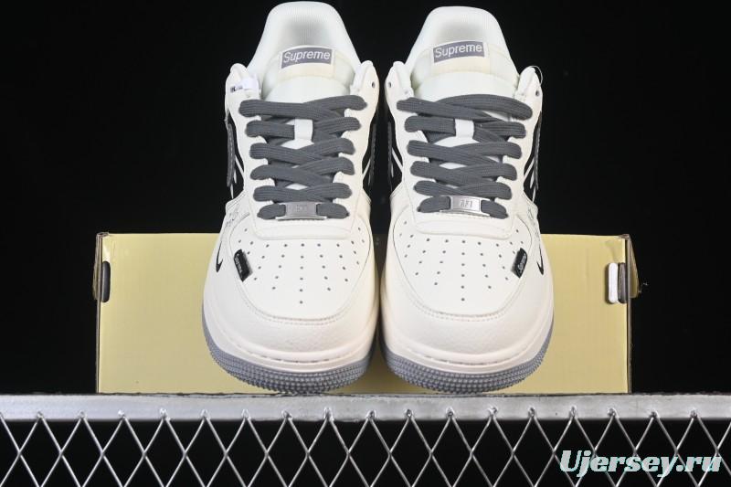 Nike Air Force 1 '07 Low Supreme Graffiti Beige Swoosh Casual Sneakers - QW5606-272