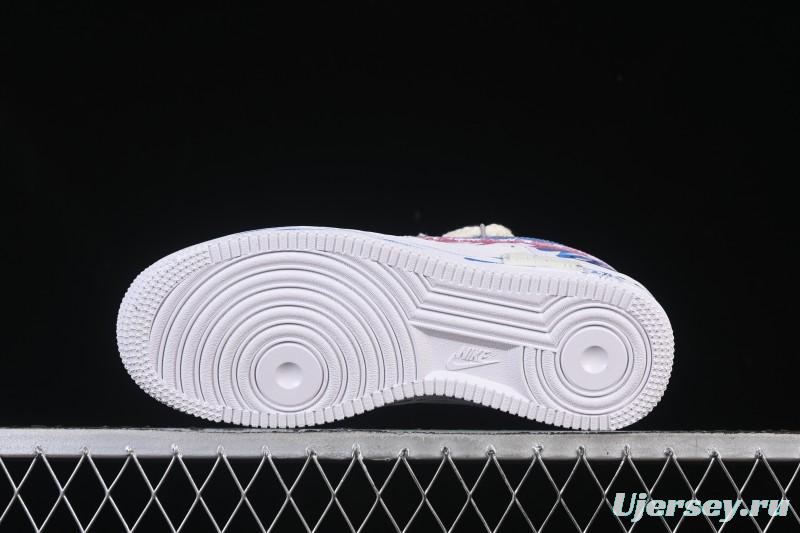 Nike Air Force 1'07 Low Libra Hand-Painted Zodiac Series Low-Top Casual Sneakers - 9231023