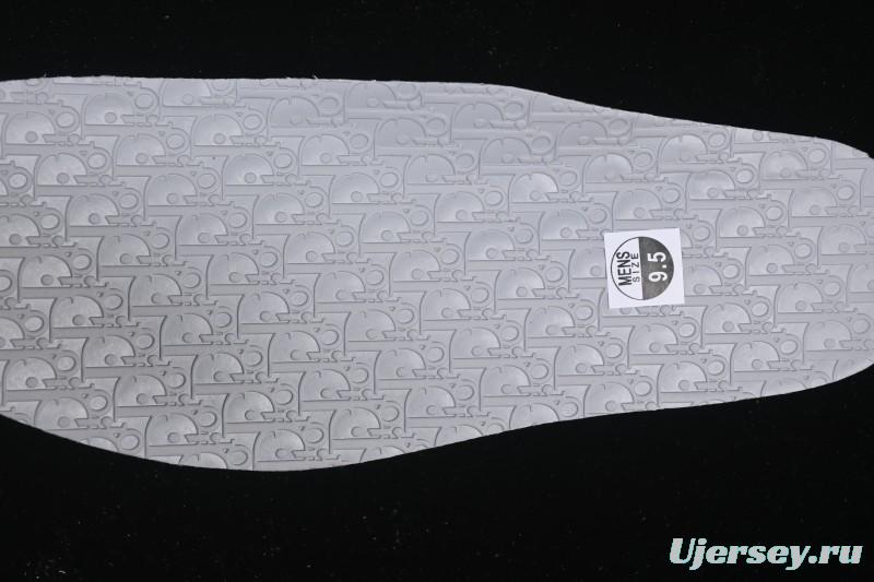 Dior Air Jordan 1 Low White Grey Collaboration Low-Top Sneakers - CN8608-002