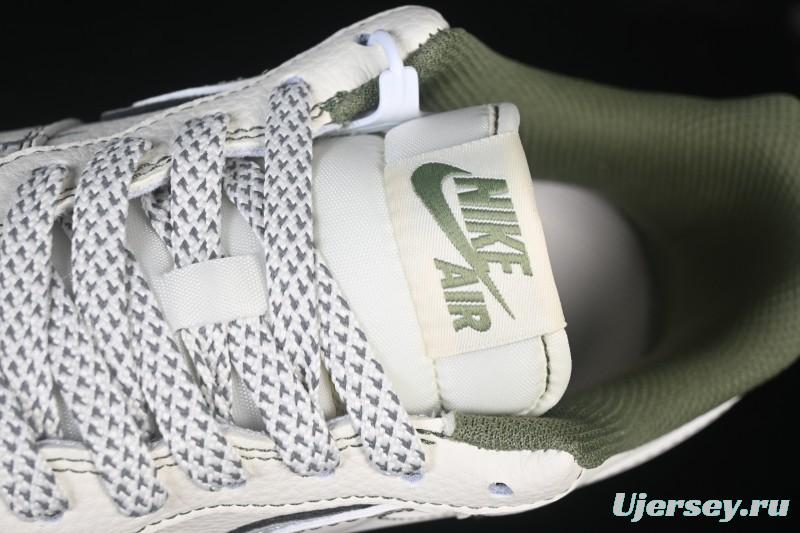 Nike Air Force 1 '07 Low Burberry Collaboration Military Green Embroidery Casual Sneakers - JP8028-003