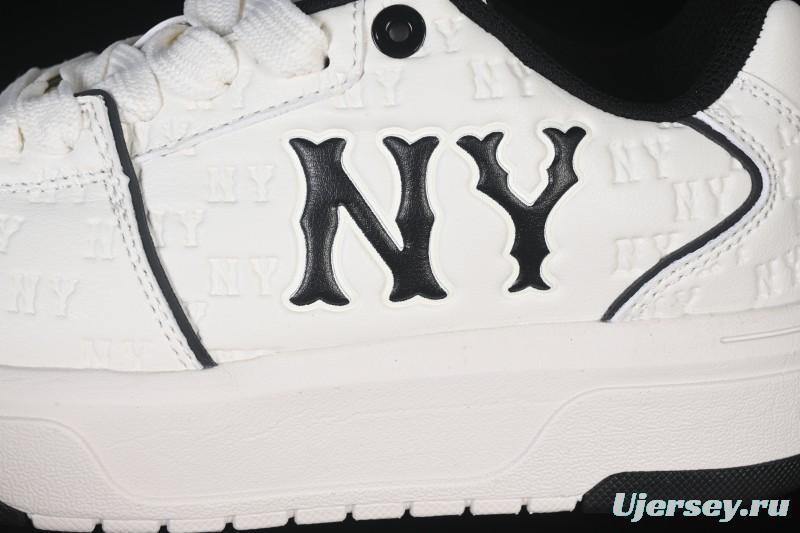 New York Yankees Bigball Chunky Embo Monogram Height Increasing Thick Sole Casual Sneakers - 3ASXE035N50CRL