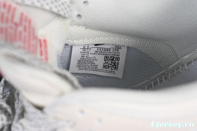 Nike SB Dunk Low Supreme Collaboration Off-White Red Swoosh Low-Top Casual Skate Shoes - CS1688-109