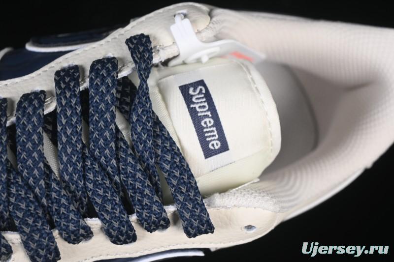 Nike Air Force 1'07 Low Supreme Co-branded Ripple Beige Blue Casual Skate Shoes - XY2025-001