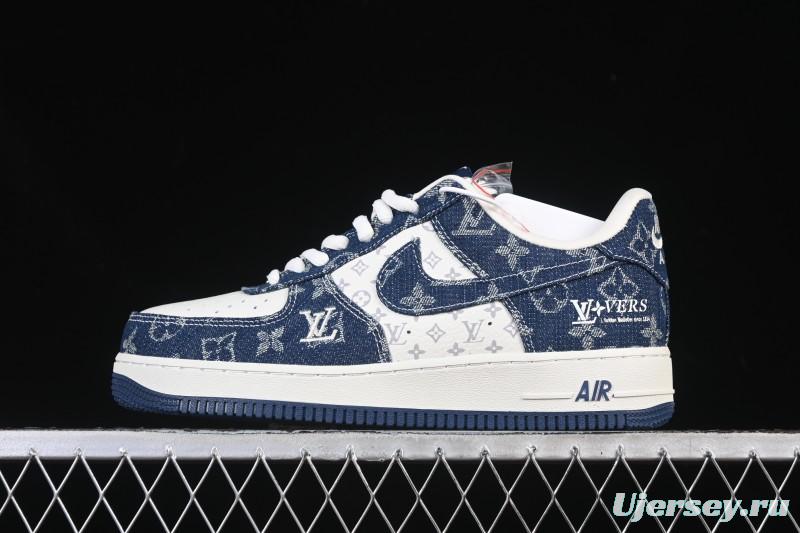Nike Air Force 1 '07 Low LV Collaboration White Blue Casual Sneakers - YF9511-811