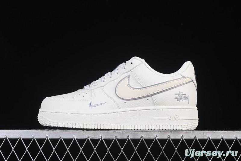 Nike Air Force 1 '07 Low Stussy Collaboration Beige Low-Top Casual Sneakers - CS5288-034