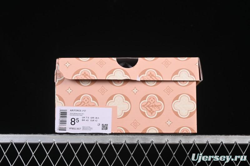 Nike Air Force 1 '07 Low LV Collaboration White Black Casual Sneakers - YF9511-817