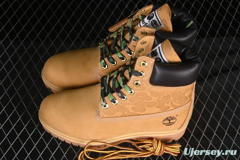 Timberland Bape Undefeated Triple Collaboration Limited Edition Waterproof Boots - TB0A1R7Y231