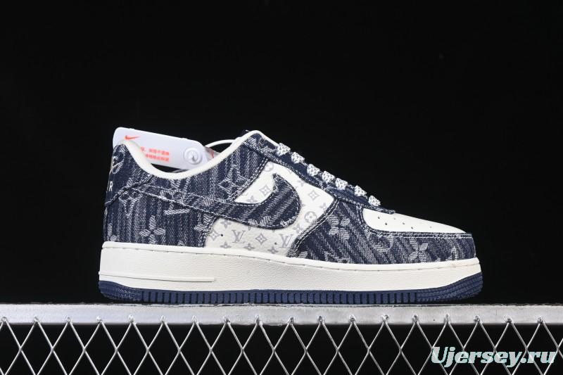 Nike Air Force 1 '07 Low LV Collaboration White Blue Casual Sneakers - YF9511-812