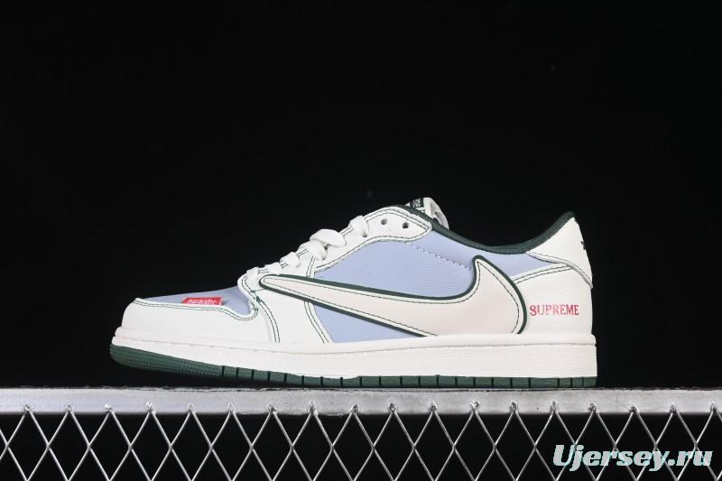 Nike Travis Scott x Fragment Design x Air Jordan 1 Low OG SP AJ1 Low Top Casual Sneakers - JW1188-149
