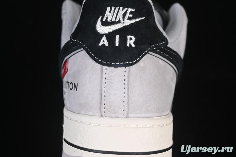 Nike Air Force 1 '07 Low LV Collaboration Pig Eight Rice Gray Black Casual Sneakers - MZ9588-810