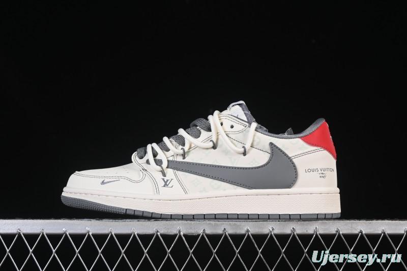 Nike Travis Scott x Fragment Design x Air Jordan 1 Low OG SP AJ1 Low Top Casual Sneakers - HT5088-605