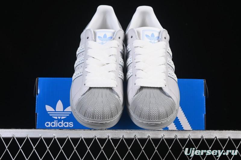 Adidas Superstar II J Casual Sneakers with Shell Toe Design - JQ8729