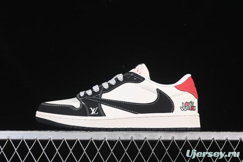 Nike Travis Scott x Fragment Design x Air Jordan 1 Low OG SP AJ1 Low Top Casual Skate Shoes - ZH2598-162