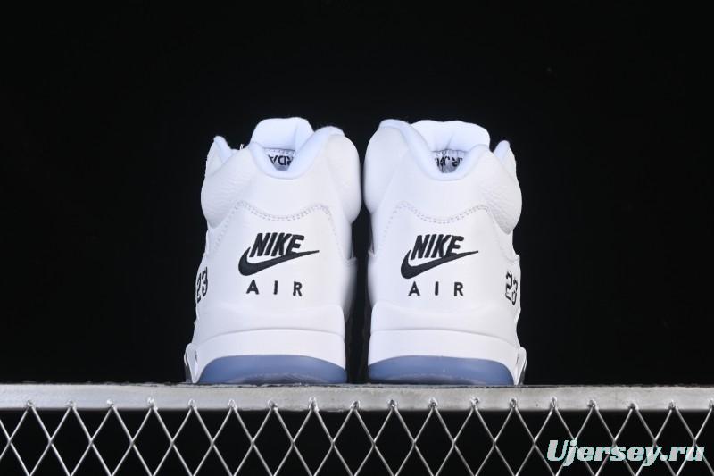 Nike Air Jordan 5 Retro White Metallic Basketball Shoes - HQ7978-103