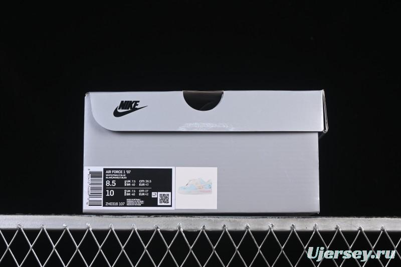 Nike Air Force 1 '07 Low Casual Sneakers with Custom Design - ZH0316-107