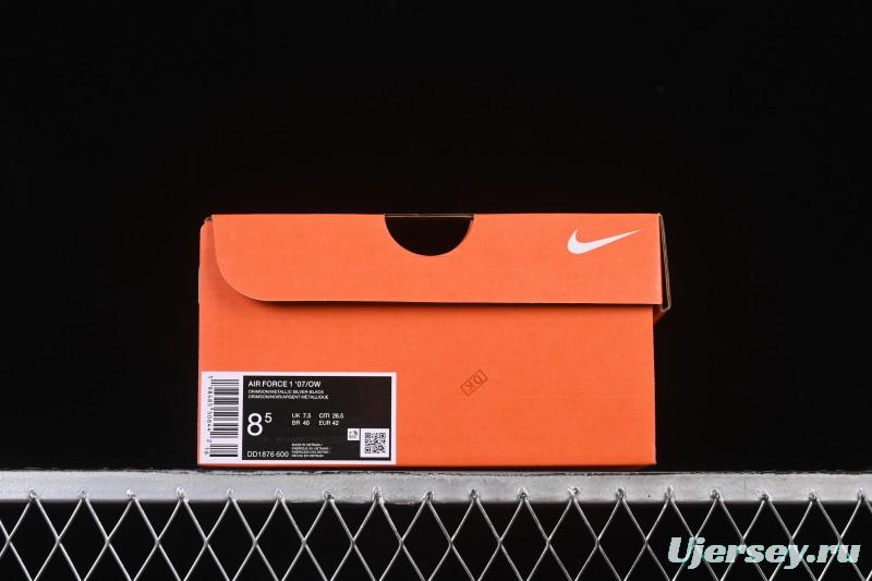 Nike Off White Air Force 1 '07 Low Casual Sports Sneakers - DD1876-600