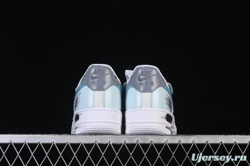 Nike Air Force 1'07 Low Grey Tune Era Hand-Painted Graffiti Casual Sneakers - LJ8822-202