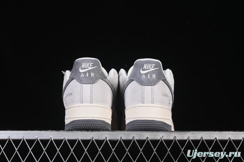 Nike Air Force 1'07 Low LV Collaboration Dual-Tone Gray Graffiti Casual Sneakers - CX5050-Y07