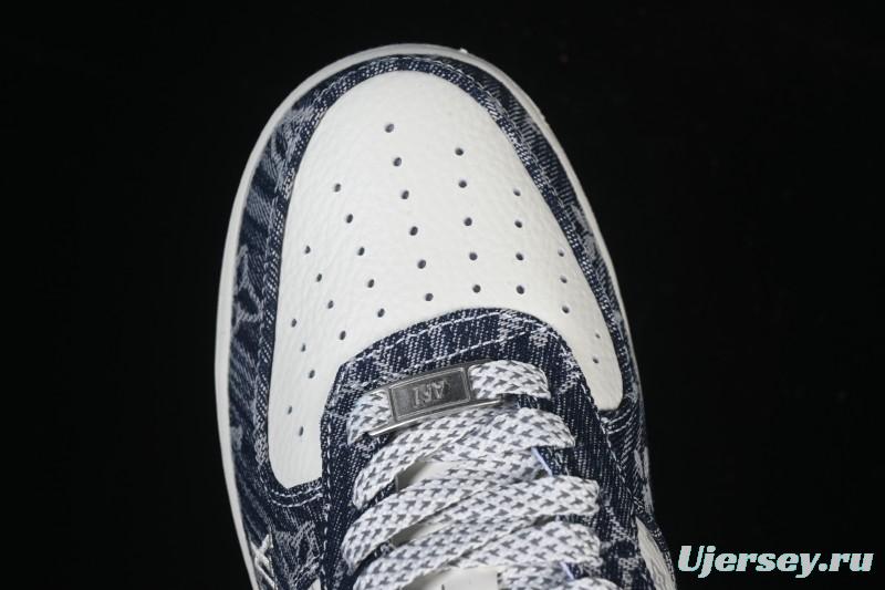 Nike Air Force 1 '07 Low LV Collaboration White Blue Casual Sneakers - YF9511-812