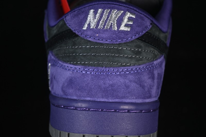 Nike Supreme Dunk SB Dunk Low Casual Skate Shoes Grey Purple - HQ8487-500