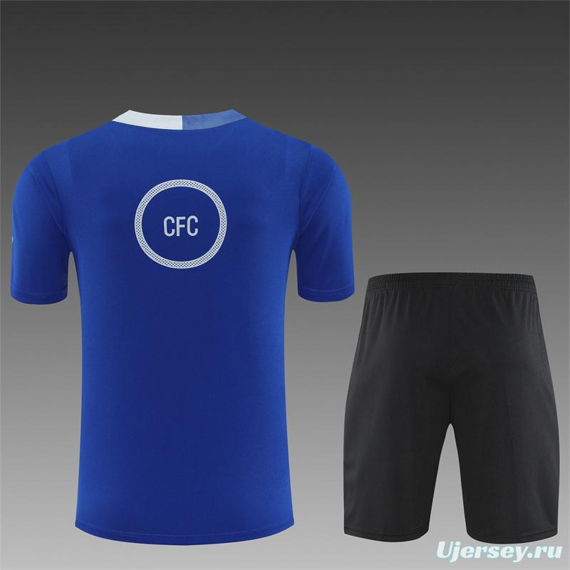 25/26 Chelsea Blue T90 with XS Short Sleeve+Soccer Shorts