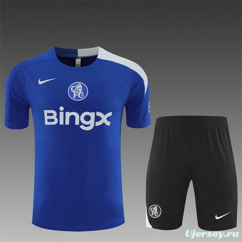 25/26 Chelsea Blue T90 with XS Short Sleeve+Soccer Shorts