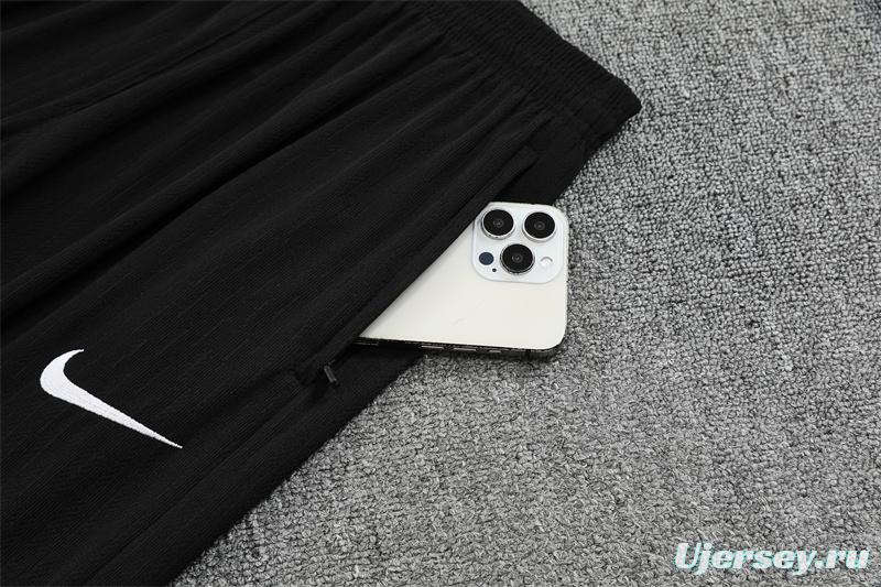 Player Version 25/26 Brazil Black Half Zipper Jacket+Long Pants