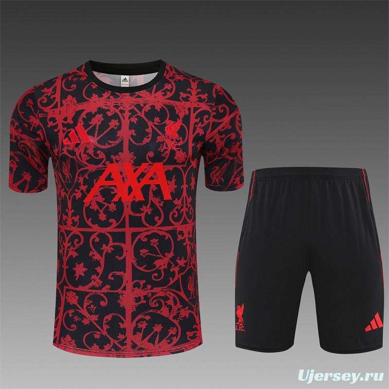 25/26 Liverpool Red Camouflage Short Sleeve Jersey+Shorts with XS