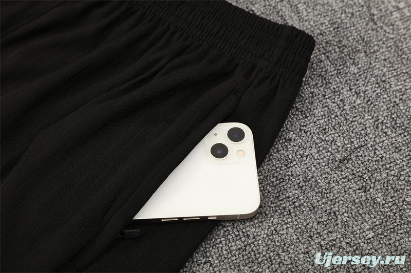 Player Version 25/26 France Black Half Zipper Jacket+Long Pants