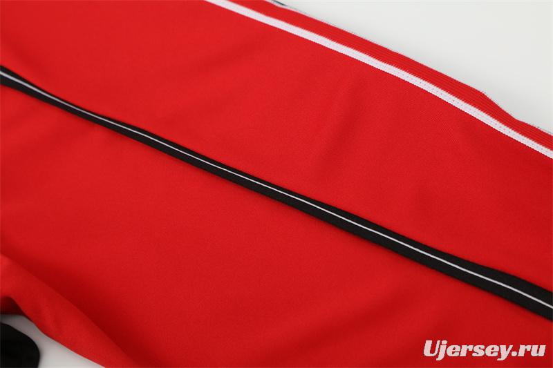 Retro 98/99 Manchester United Black Half Zipper Jacket