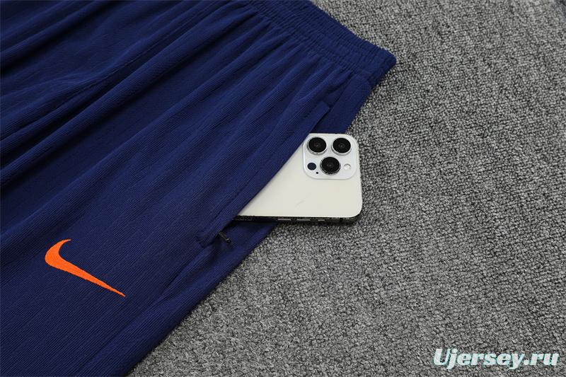 25/26 Barcelona Blue Orange Camouflage T90 Short Sleeve Jersey+Shorts