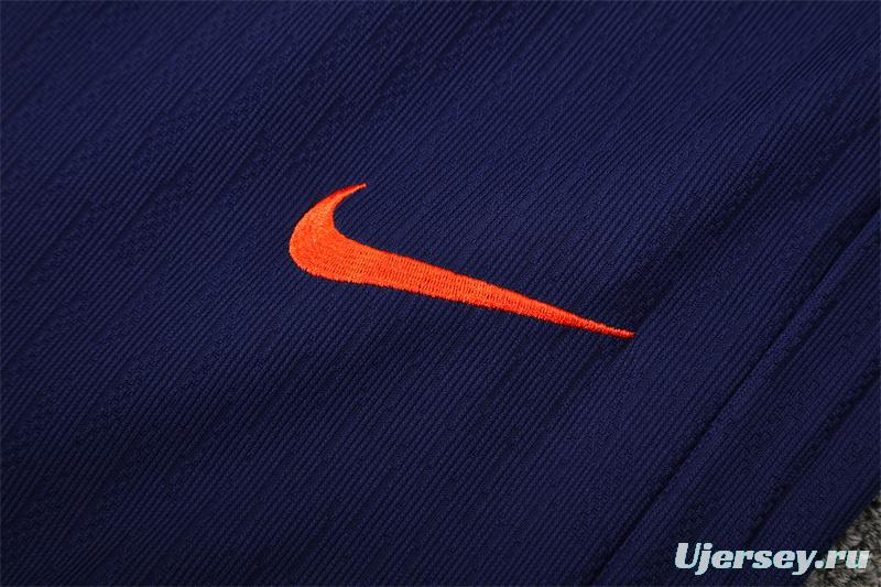 Player Version 25/26 Barcelona Royal Blue T90 Half Zipper Jacket+Long Pants