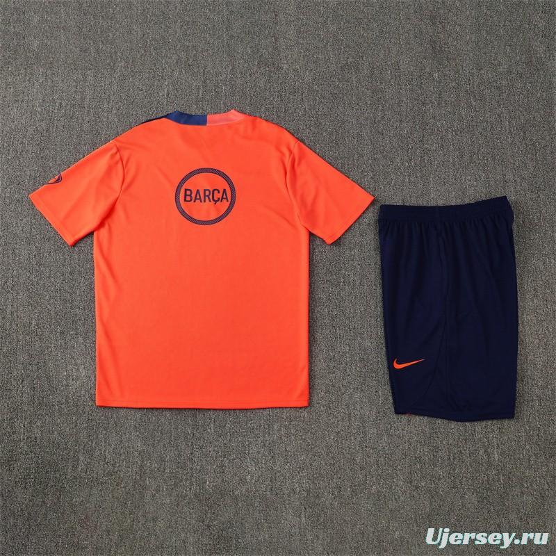 25/26 Barcelona Orange T90 Short Sleeve Jersey+Shorts