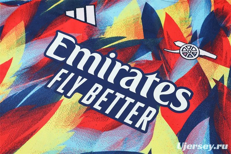 25/26 Arsenal Yellow Red Camouflage Short Sleeve Jersey+Shorts With XS