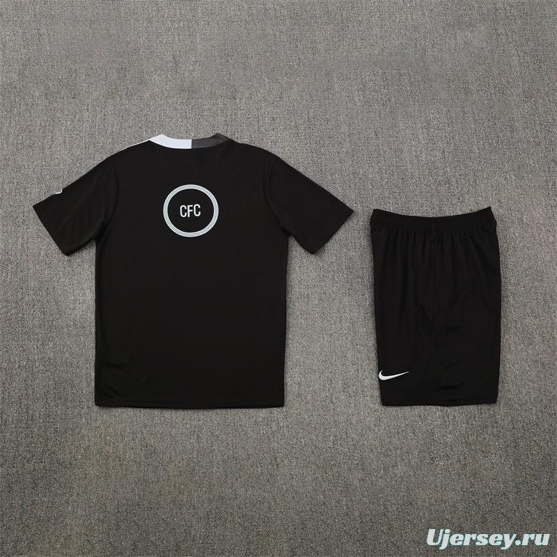25/26 Chelsea Black T90 with XS Short Sleeve+Soccer Shorts