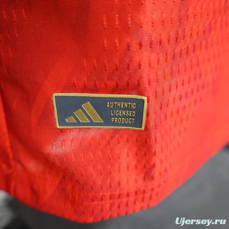 Player Version 2025 Belgium Home Jersey