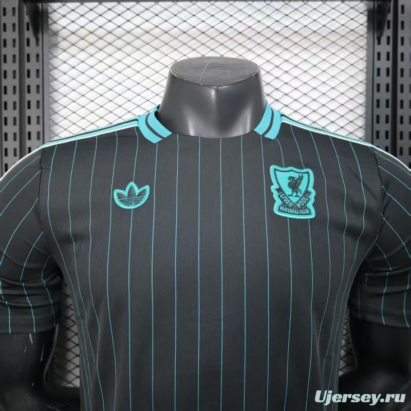 Player Version 25/26 Liverpool Black Adidas Original Casual Jersey