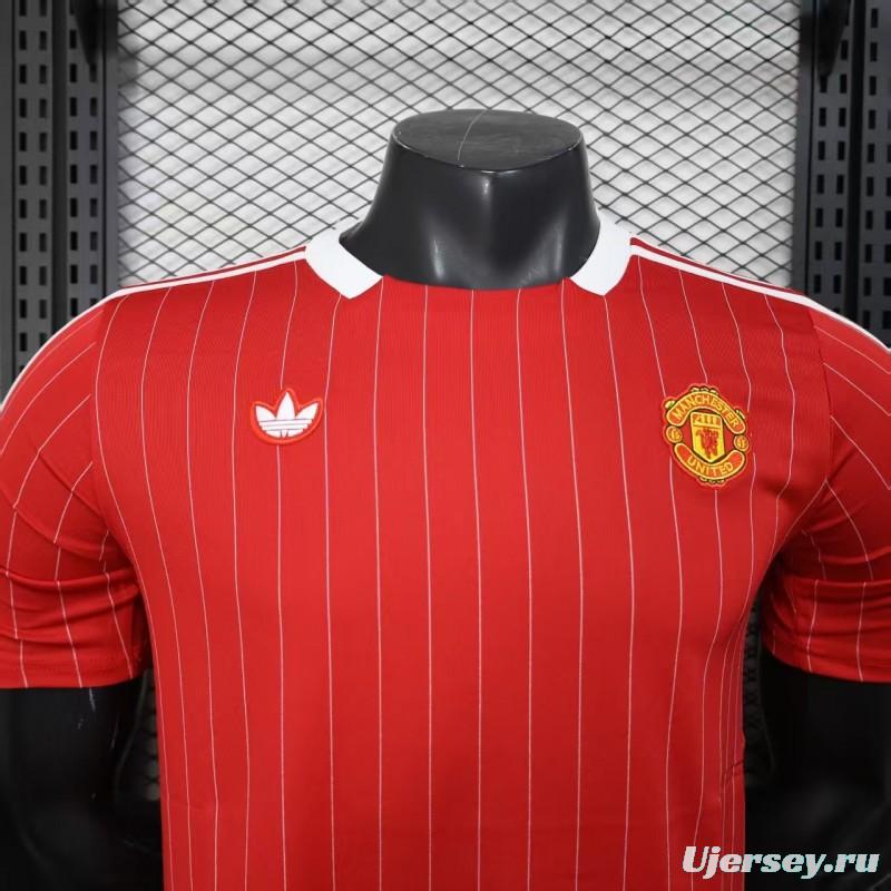 Player Version 25/26 Manchester United Red Adidas Original Casual Jersey