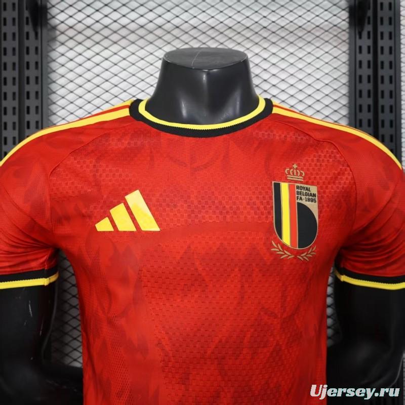 Player Version 2025 Belgium Home Jersey