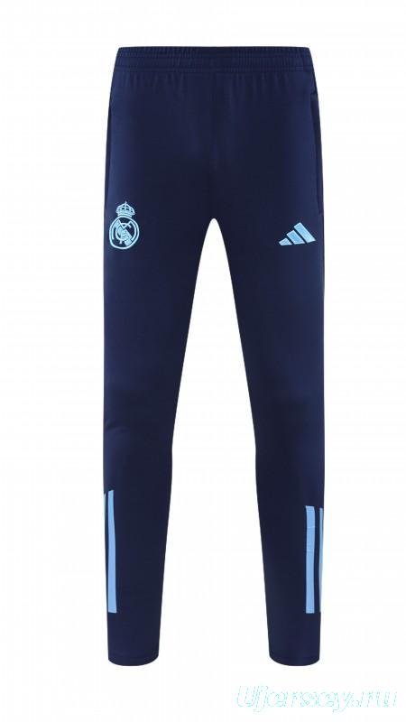 25/26 Real Madrid Blue Hoodie +Long Pants