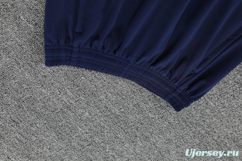 25/26 Real Madrid Blue Hoodie +Long Pants