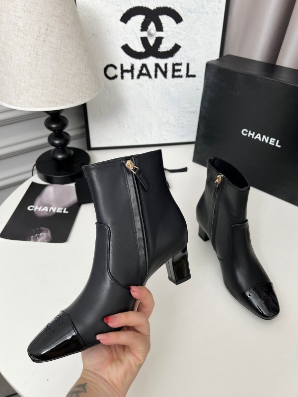 Chanel 2025 SS Double C Heel Fashion Boots - LY00370/LY00400