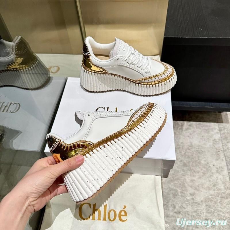 Chloe 2025/SS Stitched Mark Line Casual Shoes - LY00350
