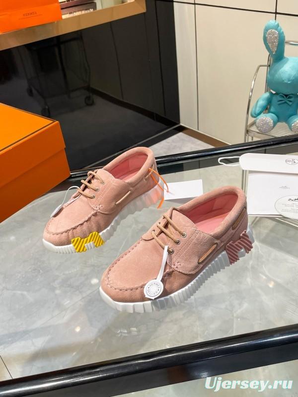 Hermès Classic Casual Sports Shoes with Exaggerated H Logo and Heightening Design - LY00300