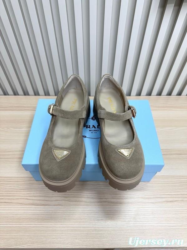 Prada 2025 SS Platform Mary Jane Shoes - LY00300