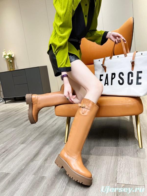 Celine 2025/SS Fall Winter Belt Buckle Long Boots - LY00420
