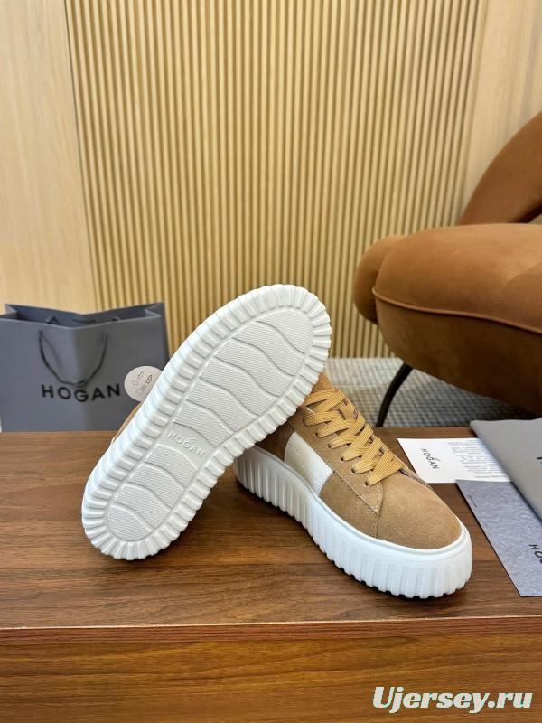 Hogan H-STRIPES Series Couple Thick Sole Biscuit Shoes Airship Shoes Casual Sneakers - AS00310