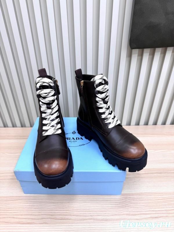 Prada 2025 SS Platform Martin Boots - LY0350